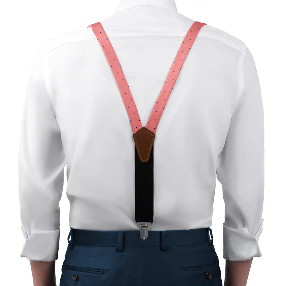 Balanced Versatile Color Dots Pattern Suspenders