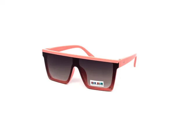 12-Pack Kids Oversized Shield Square Gradient Sunglasses