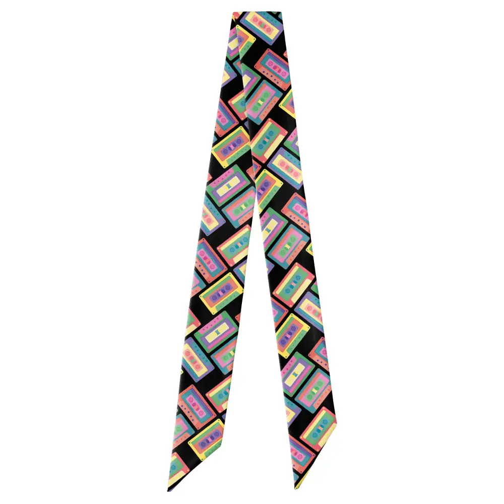 Cassette Design Hair Scarf