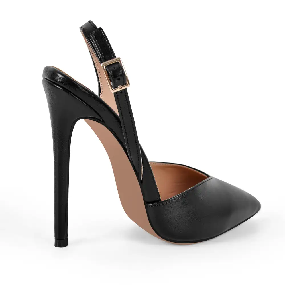 Statement Pointed Toe Stiletto Slingback Pumps