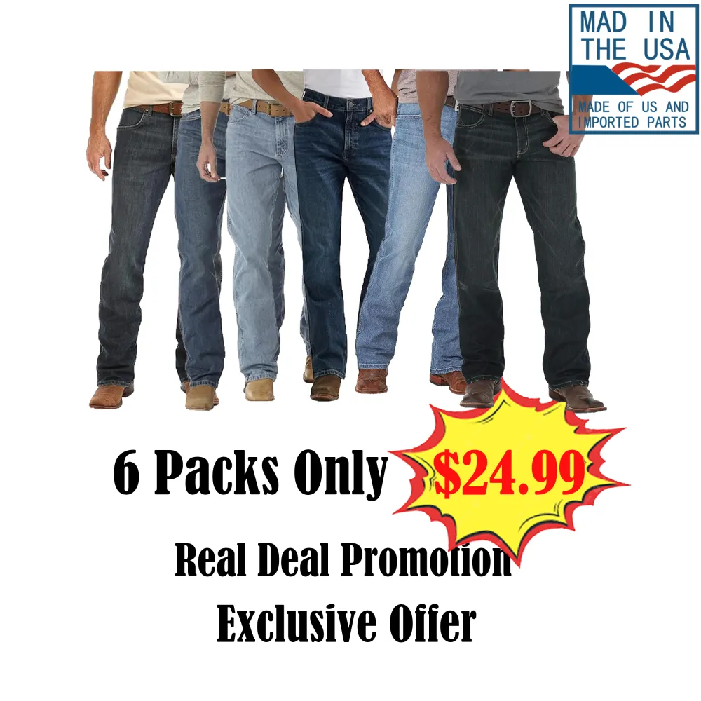 👖  Men’s Retro Limited Edition Relaxed Fit Boot Cut Jean  Classic Western. Modern Comfort. Built for Every Ride. 🔥 Limited Edition — Available While Supplies Last!