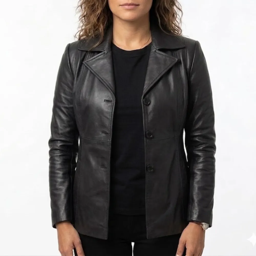 Winter Sheepskin Leather Coat