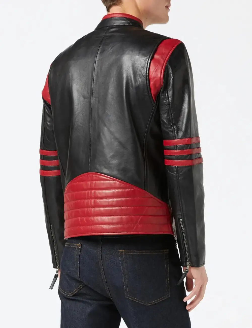 Contemporary Structured Motorcycle Leather Jacket