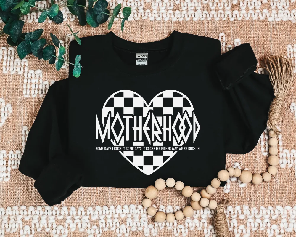 Motherhood Graphic Crewneck Sweatshirt