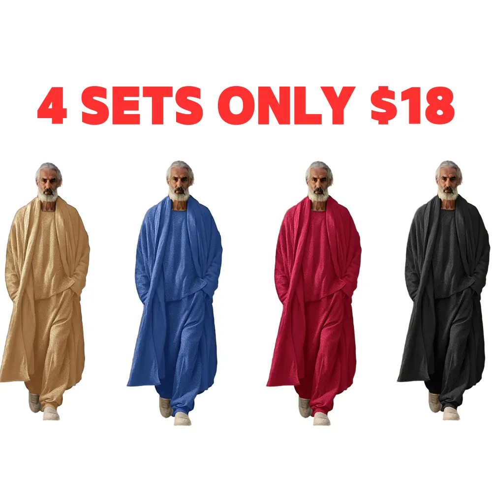 Men’s 3-Piece Stretch Lounge Set – Soft, Simple, Versatile
