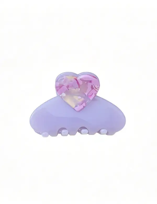 Heart Shape Decor Midi Hair Hair Claw Clip