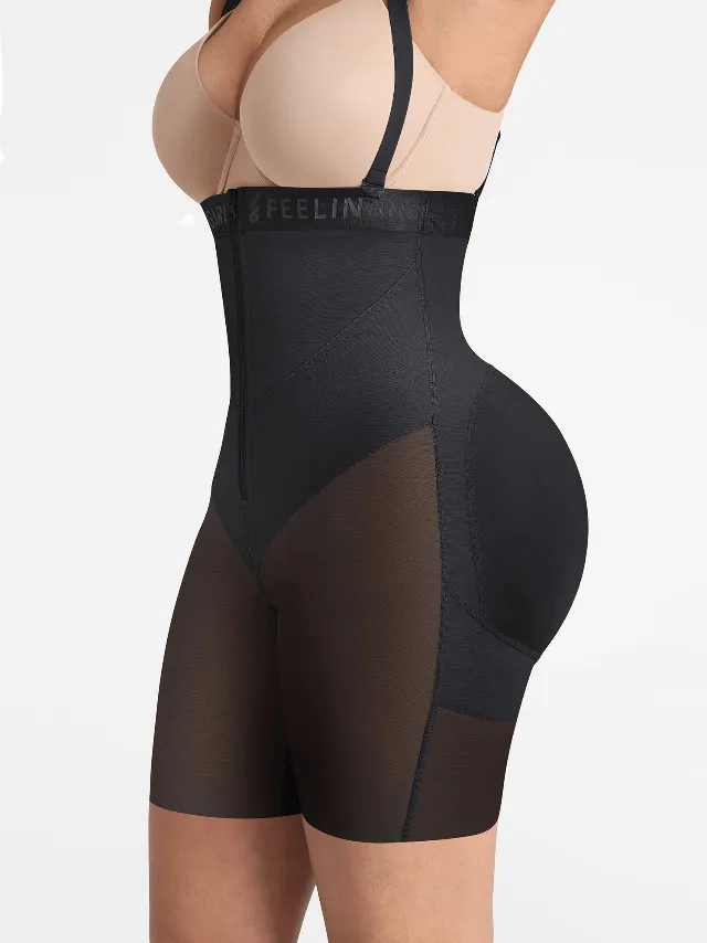 High Waist V Neck Shaping Shorts