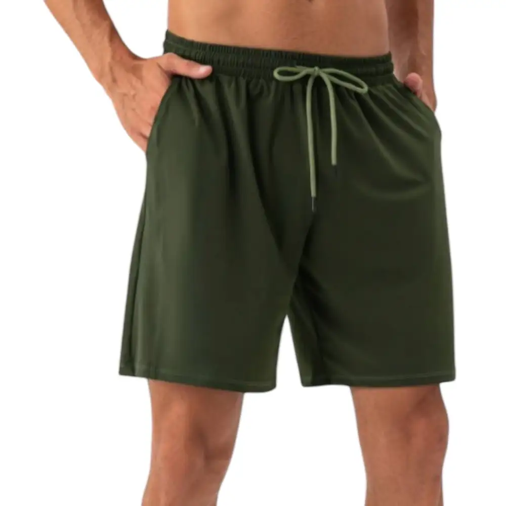Drawstring Elastic-Waist Lightweight Men's Athletic Shorts