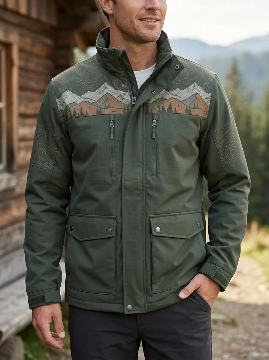 Men's Outdoor Nature Mountain Forest Rugged Roamer Jacket