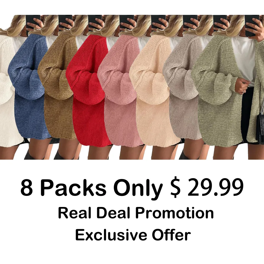 🛍️ Limited-Time Fall Sale – 40% OFF! | Women’s Oversized Cardigan Sweater – Cozy Style Meets Effortless Elegance