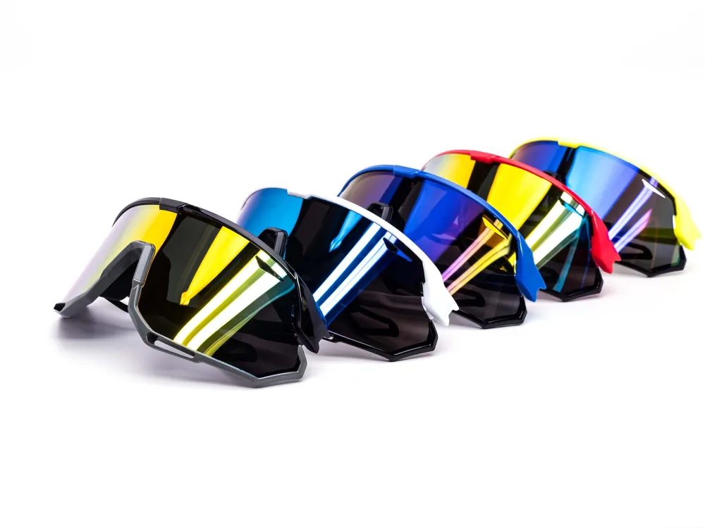 12-Pack Oversized Sport Shield Dark Lens Sunglasses