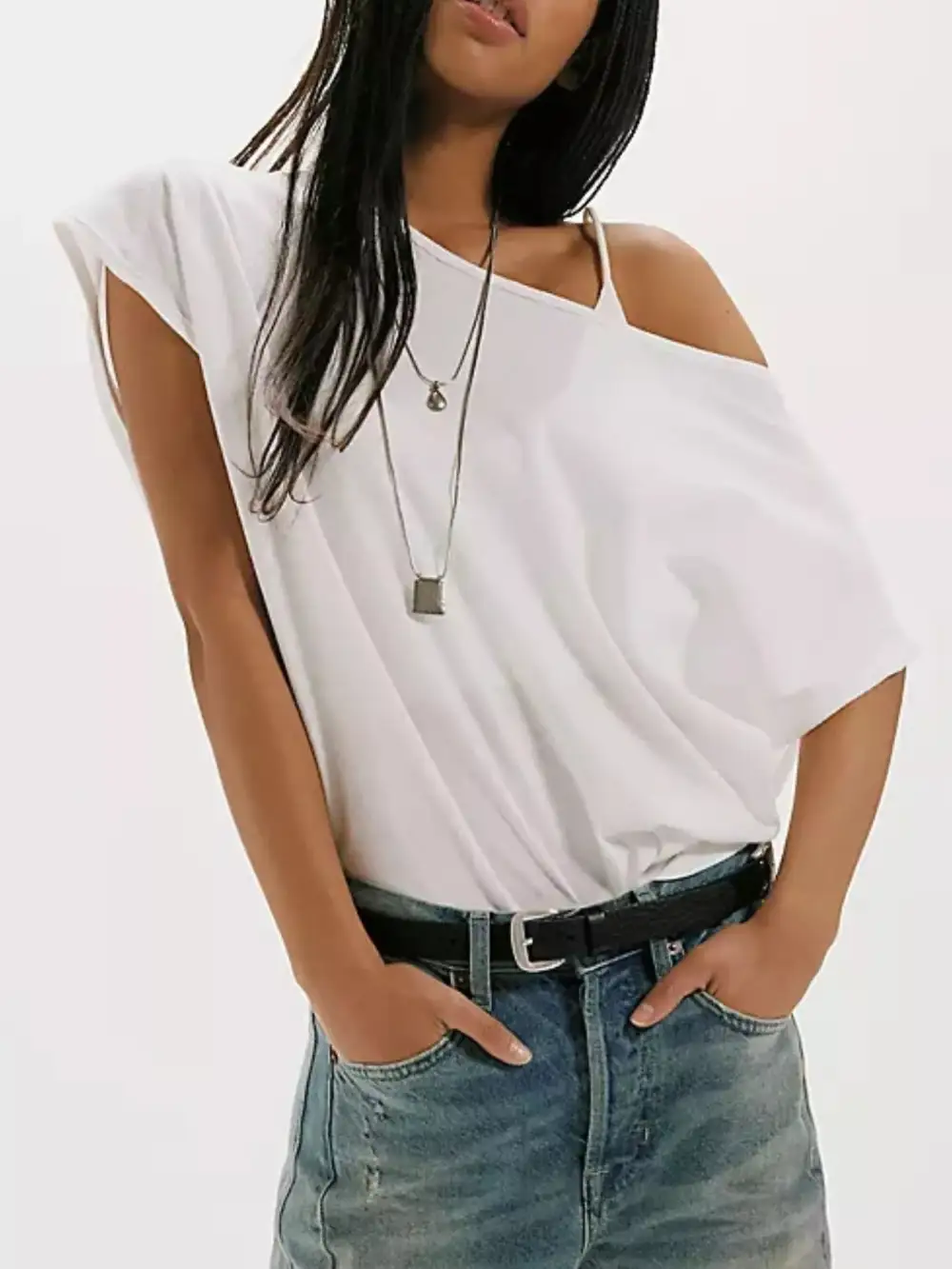 Refined One Shoulder T-shirt