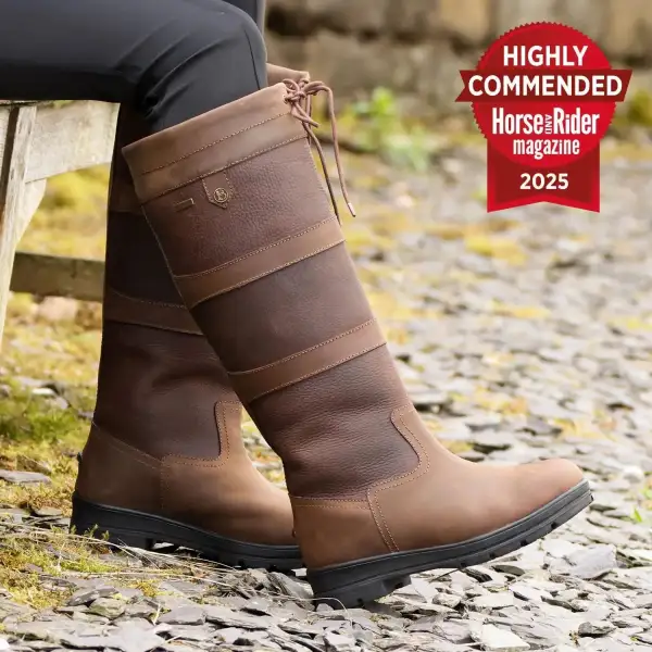 Weather-Ready Leather Riding Boots