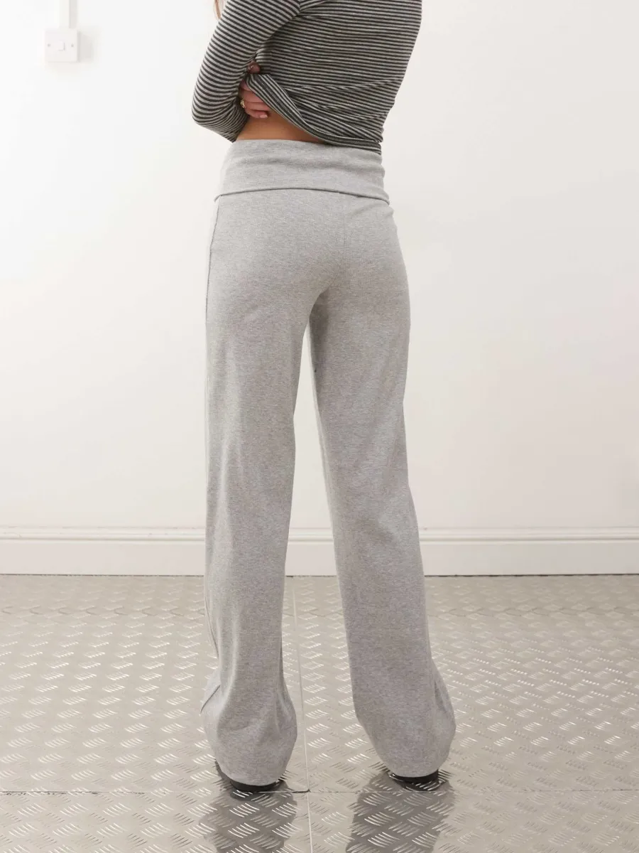 Chic Slouchy Knit Trousers