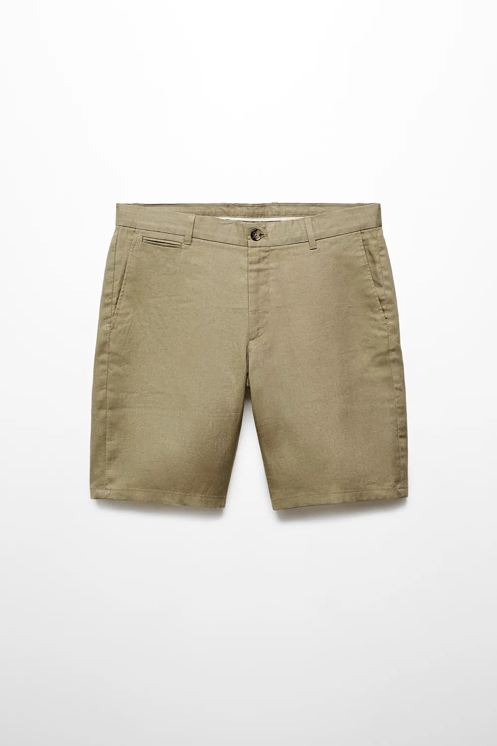 Slim-Fit 100% Linen Shorts