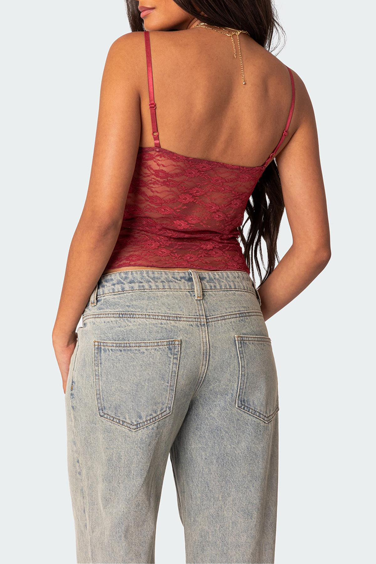 Sexy See-Through Lace Tank Top