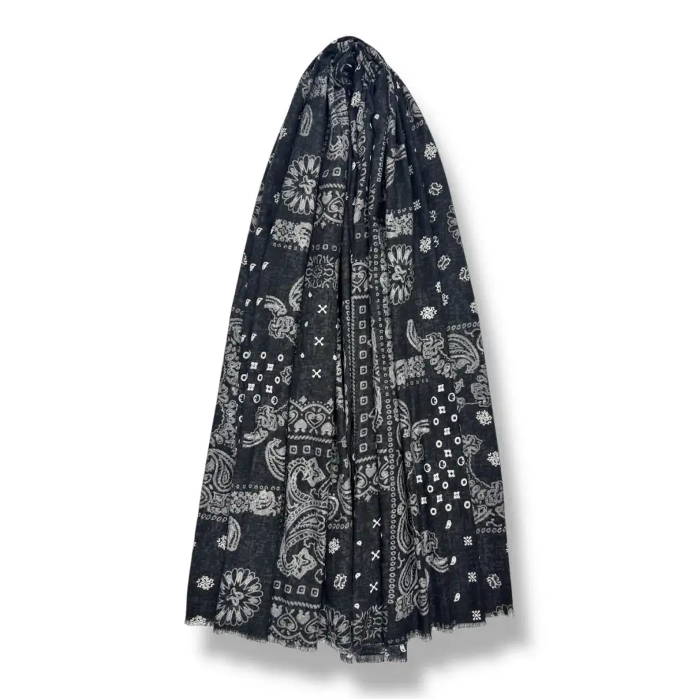 Paisley Patch Print Scarf