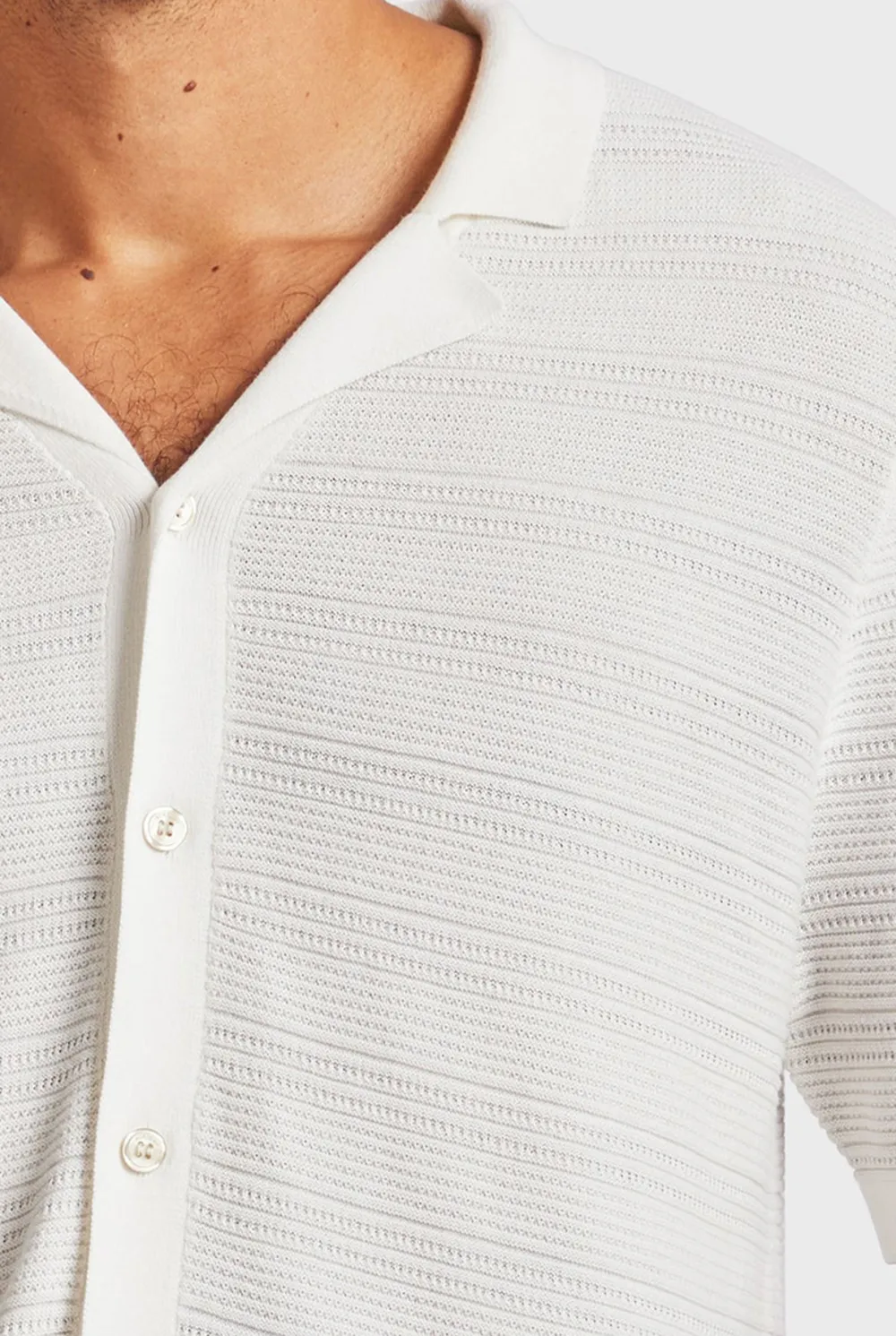 Revere Collar Knit Shirt