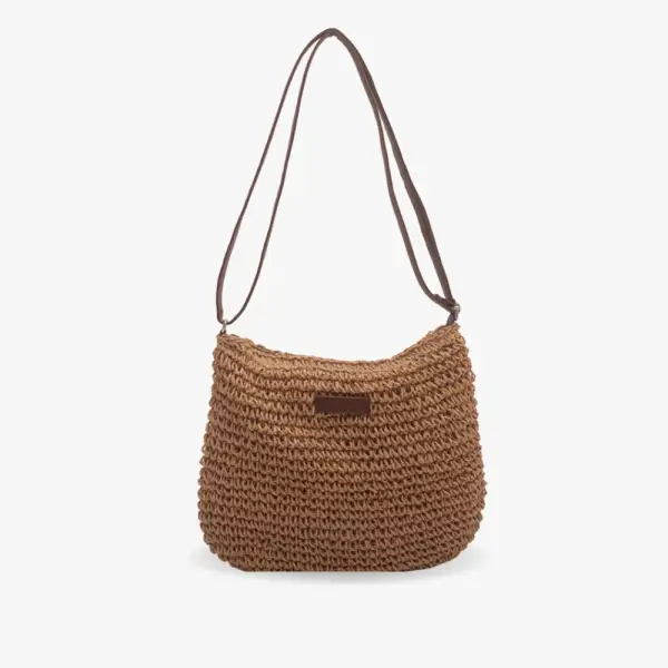 Zip Leather Shoulder Bag