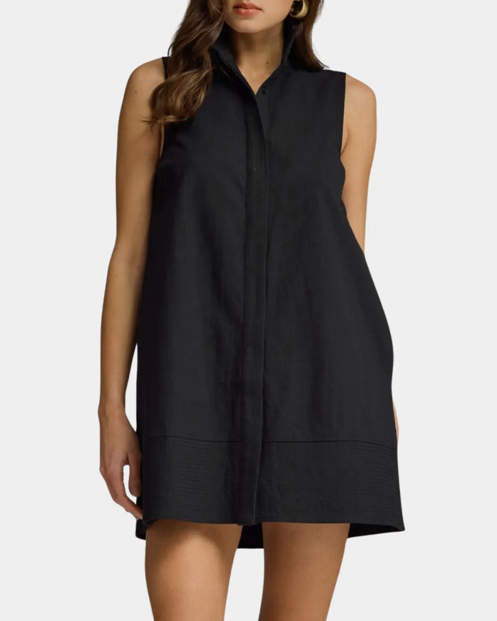 Textured Panel Mini Dress