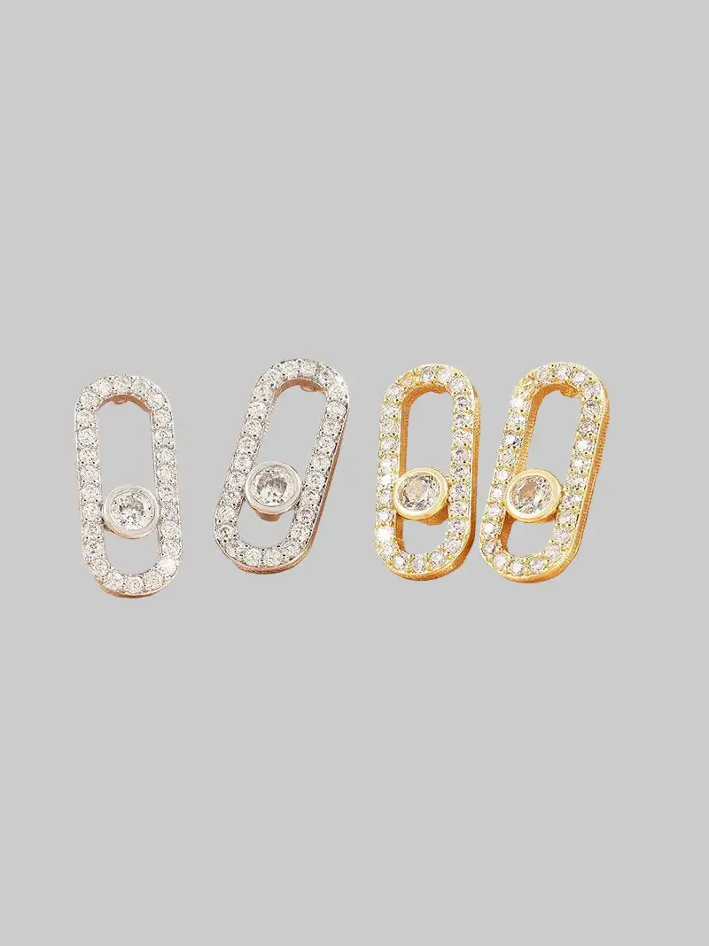 Draped Curved Earrings