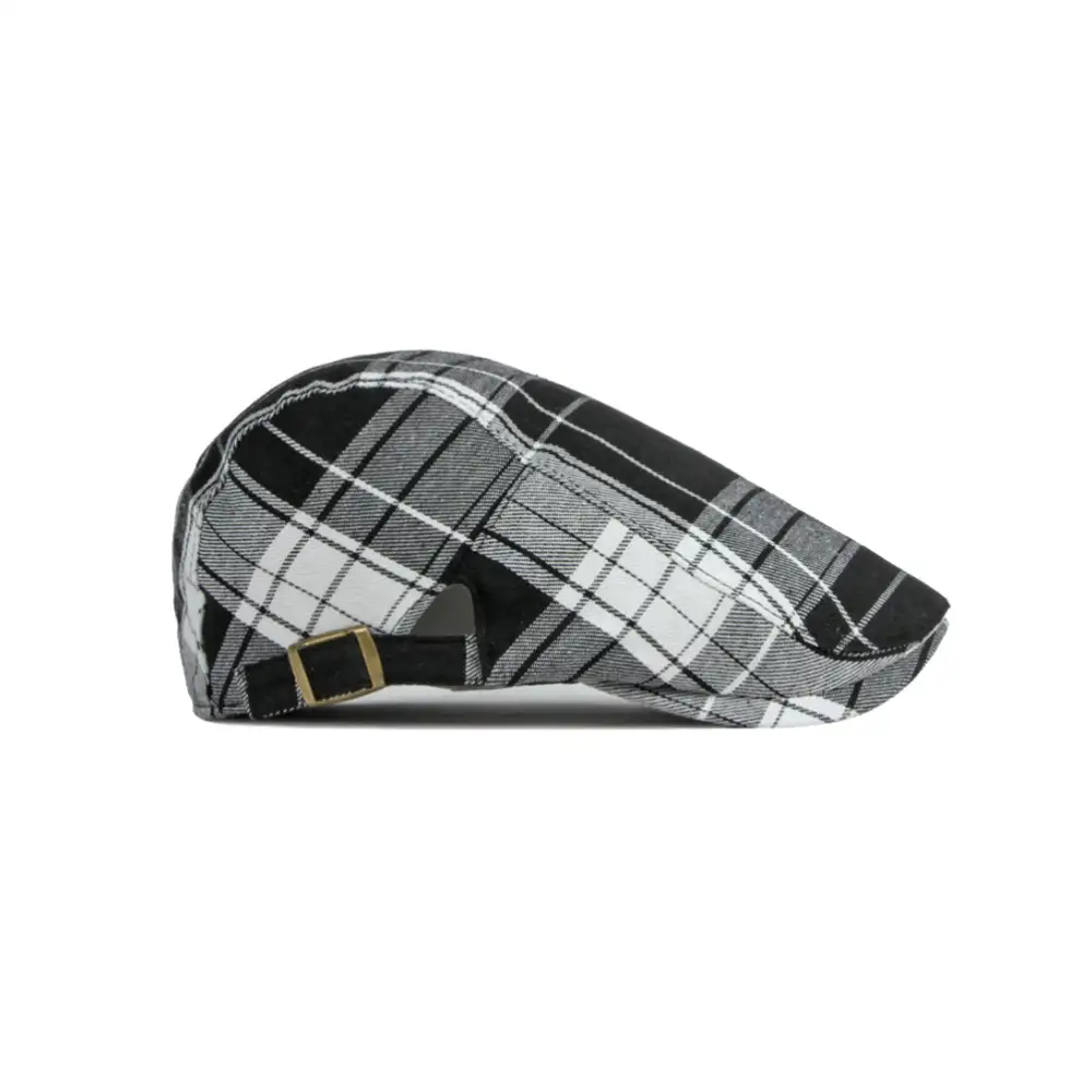 Plaid Golf Newsboy Cap
