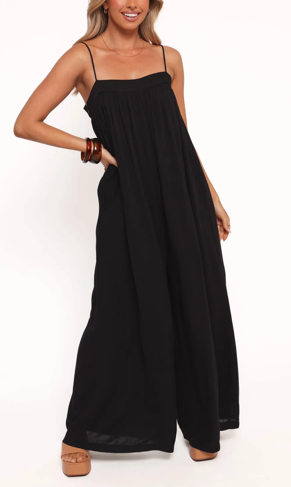 Classic Wide-Leg Sleeveless Jumpsuit