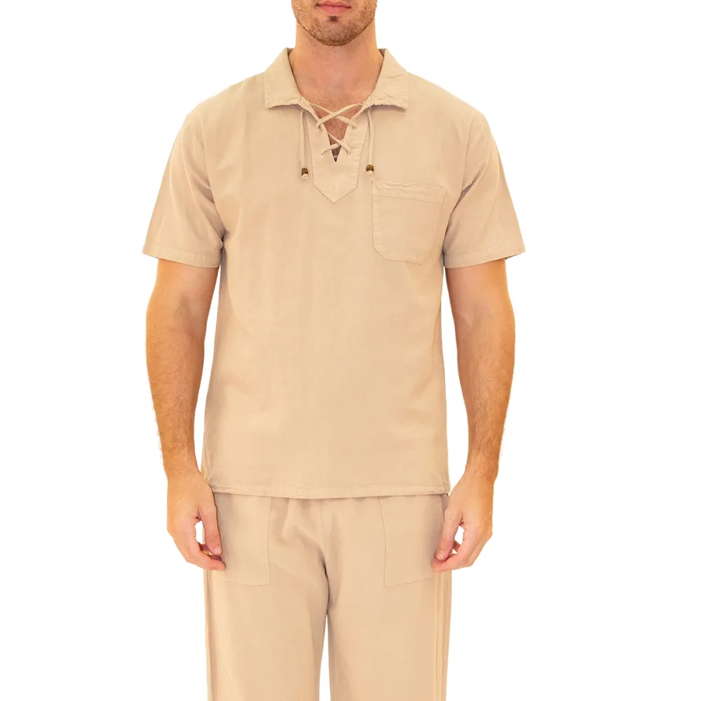 Classic Fit Pocket Front Long Sleeve Button Shirt