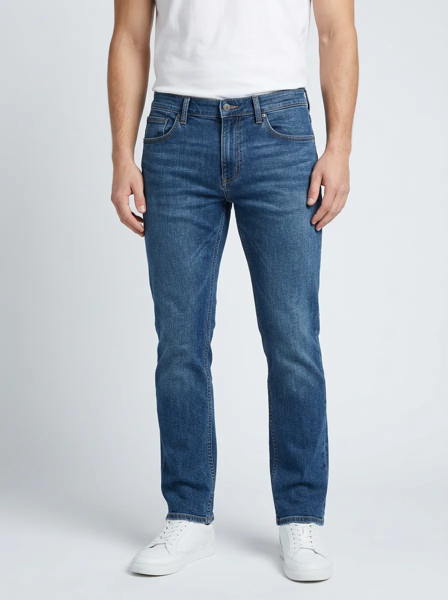 Smooth Fit Straight Leg Flexible Fit Jeans