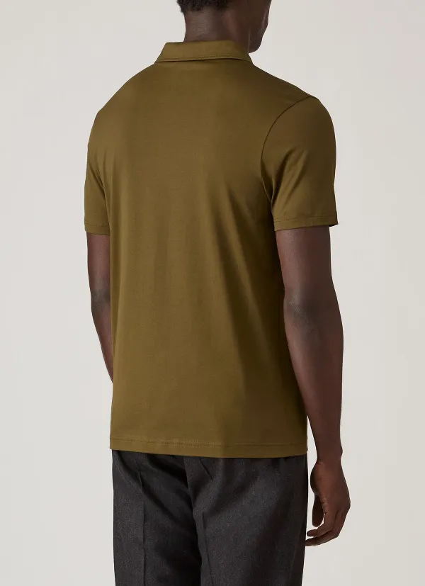 Refined Everyday Regular Fit Cotton Jersey Short Sleeve Polo Shirt