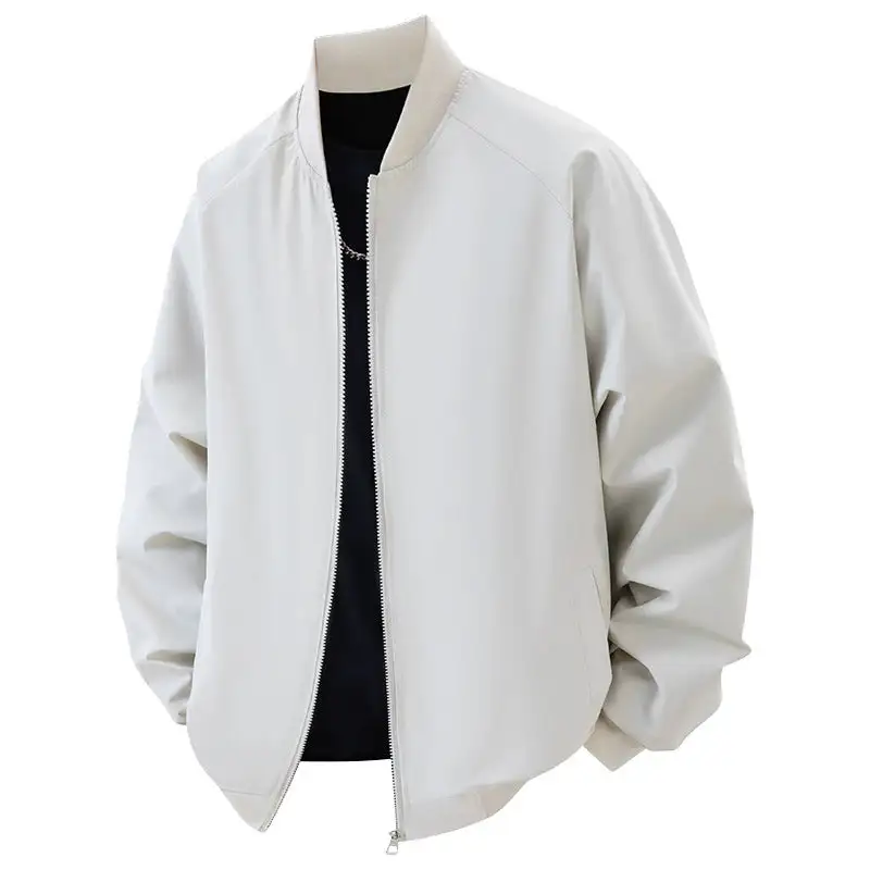 Minimal Zip-Up Bomber Jacket