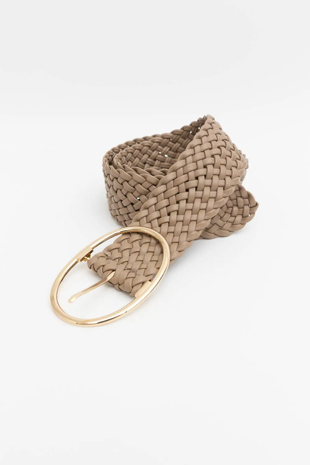 Wide Braided Belt