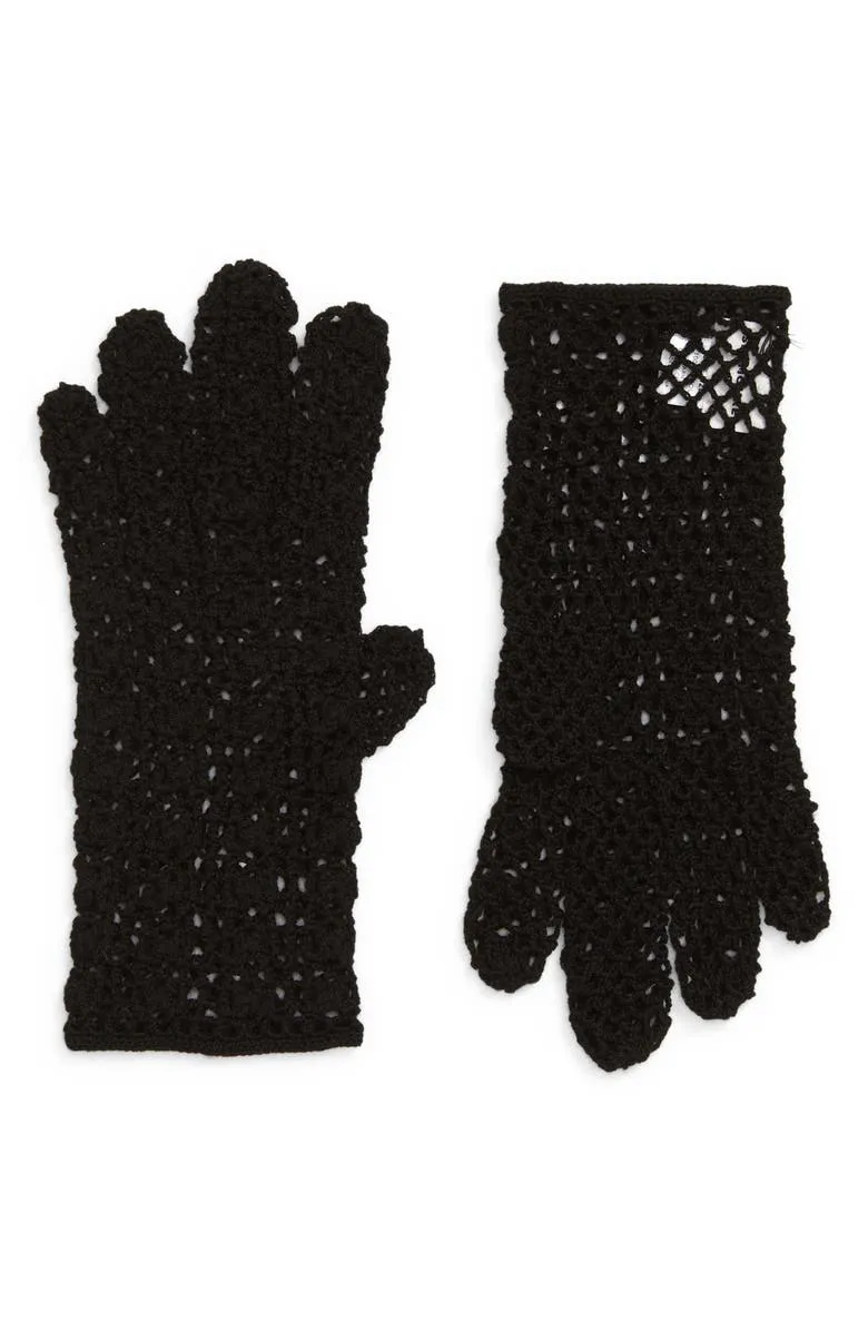 Hand Crochet Merino Wool Gloves