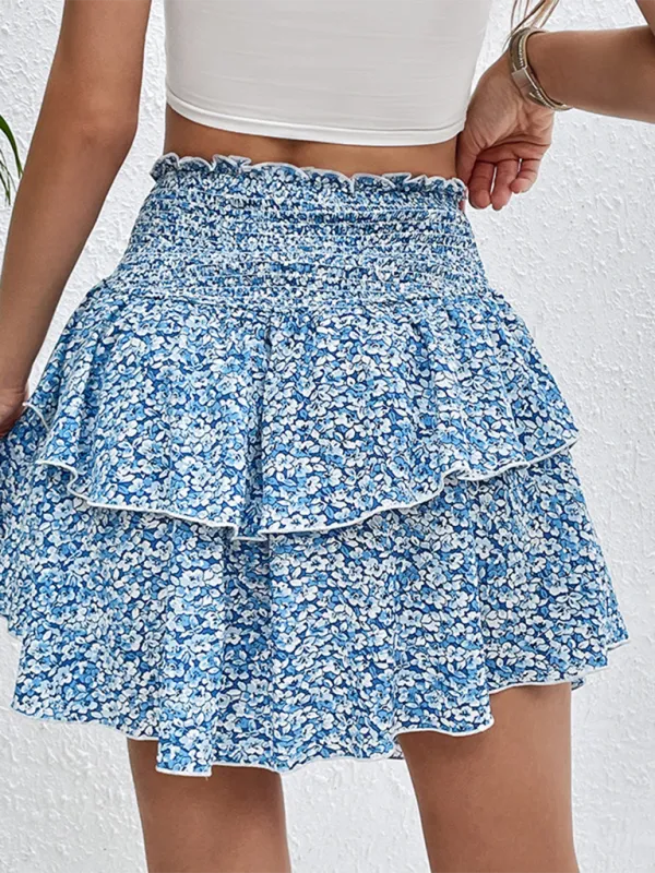 Softened Knit Printed Skirt