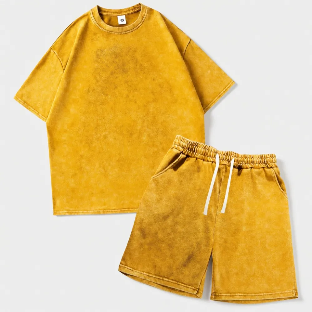 Men's classic two-piece soft stretch cotton loungewear set