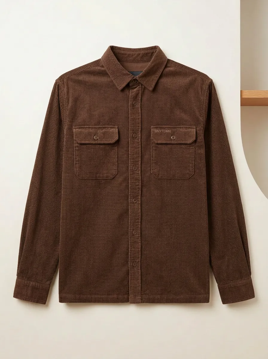 Men’s Soft Fabric Long Sleeve Button Down Shirt