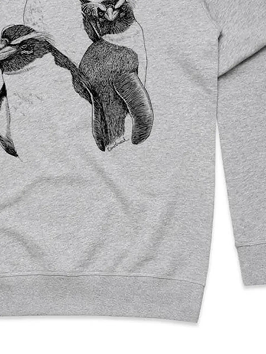 Simple Penguin Pattern Versatile Casual Sportswear Shirt