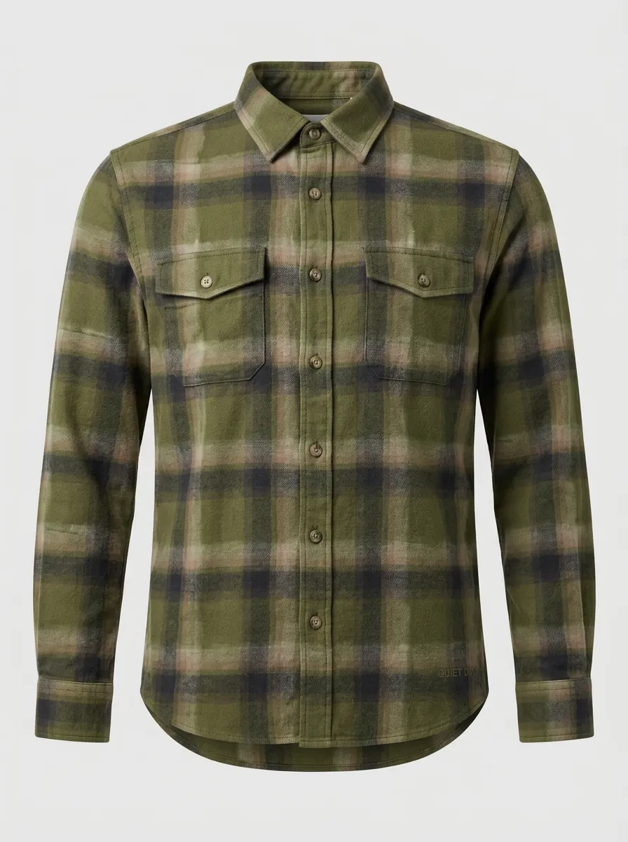 Classic Plaid Long-Sleeve Men's Long-Sleeve Shirt