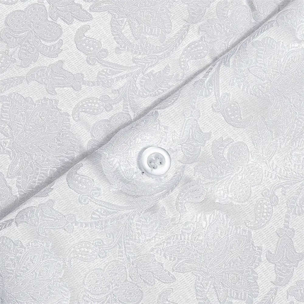 Casual Paisley Silk Dress Shirt