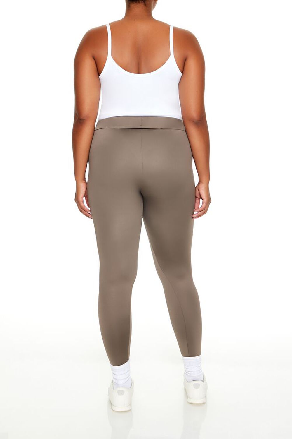 Plus Size Contour Sculpt Mid-Rise Leggings