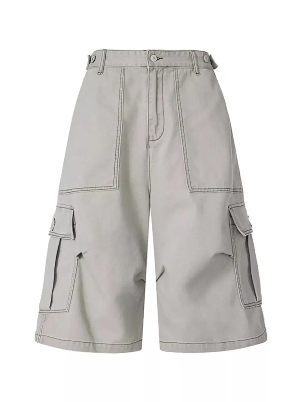 Men's Rugged Cargo Shorts with Flap Pocket Storage