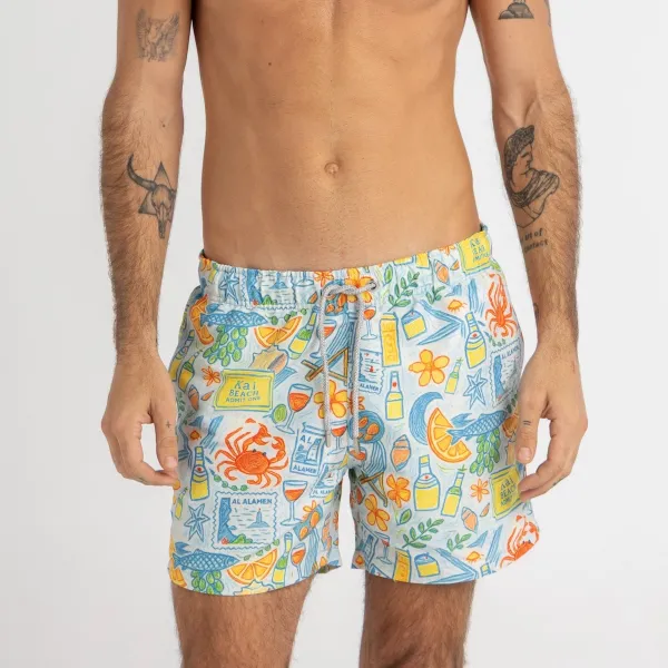 Seaside Scribbles Swim Shorts