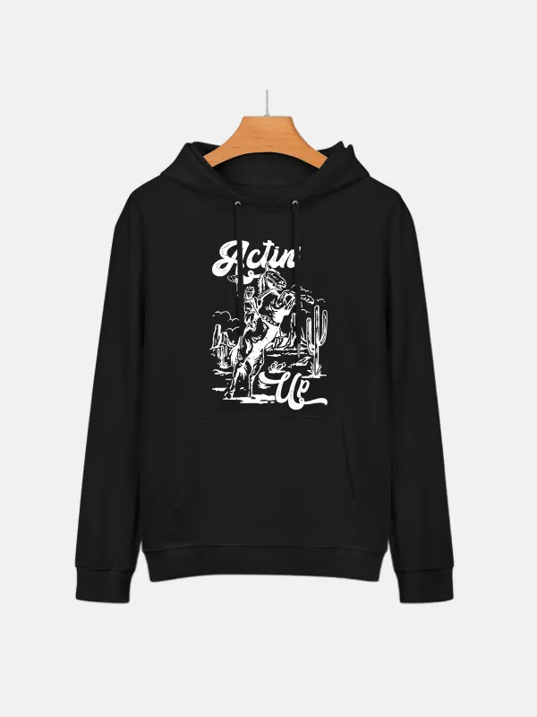Riding Horse Pattern Hoodie