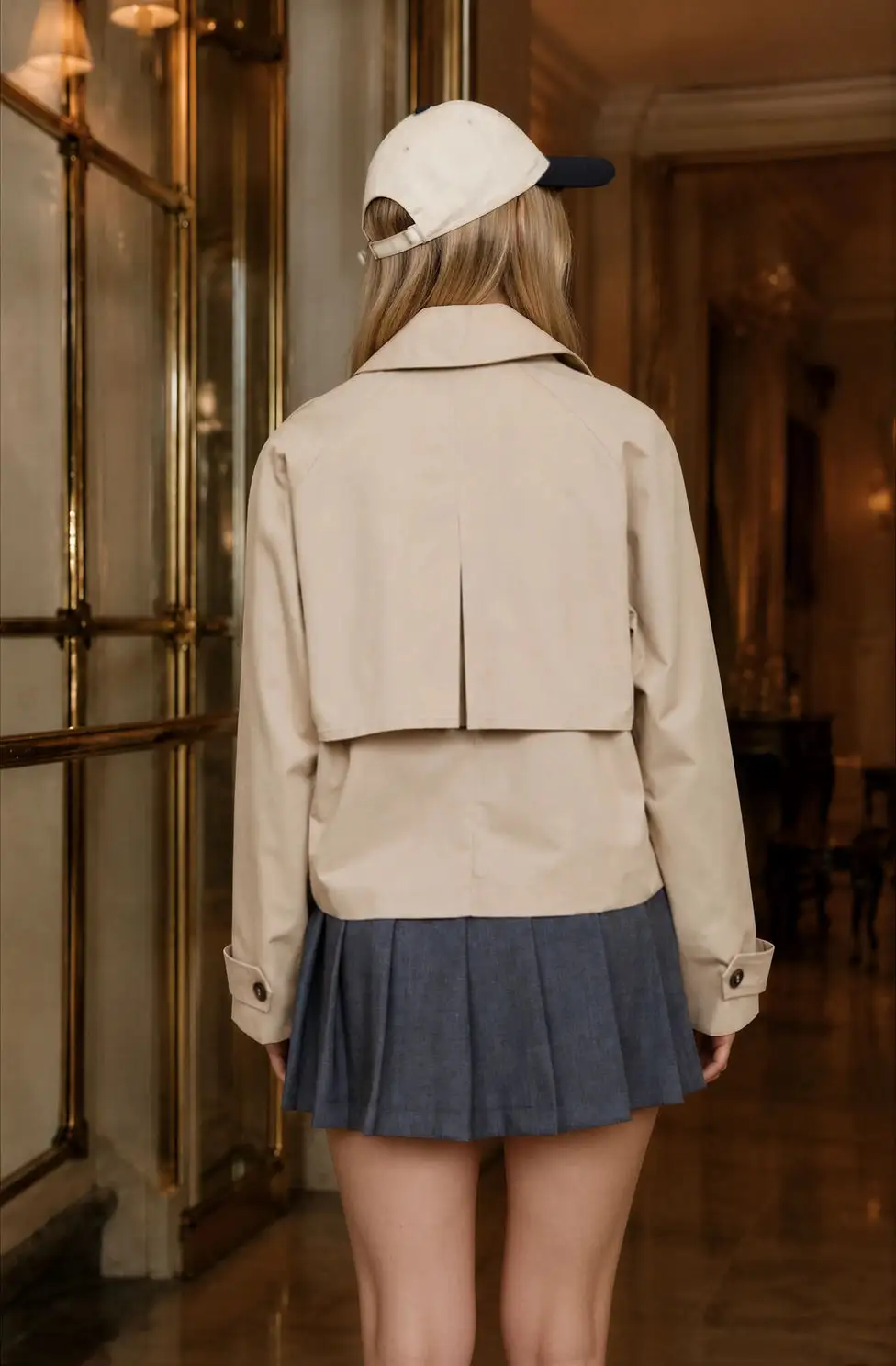 Notch Collar Trench Jacket
