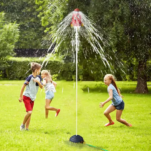 Outdoor Yard Rocket Sprinkler Toy