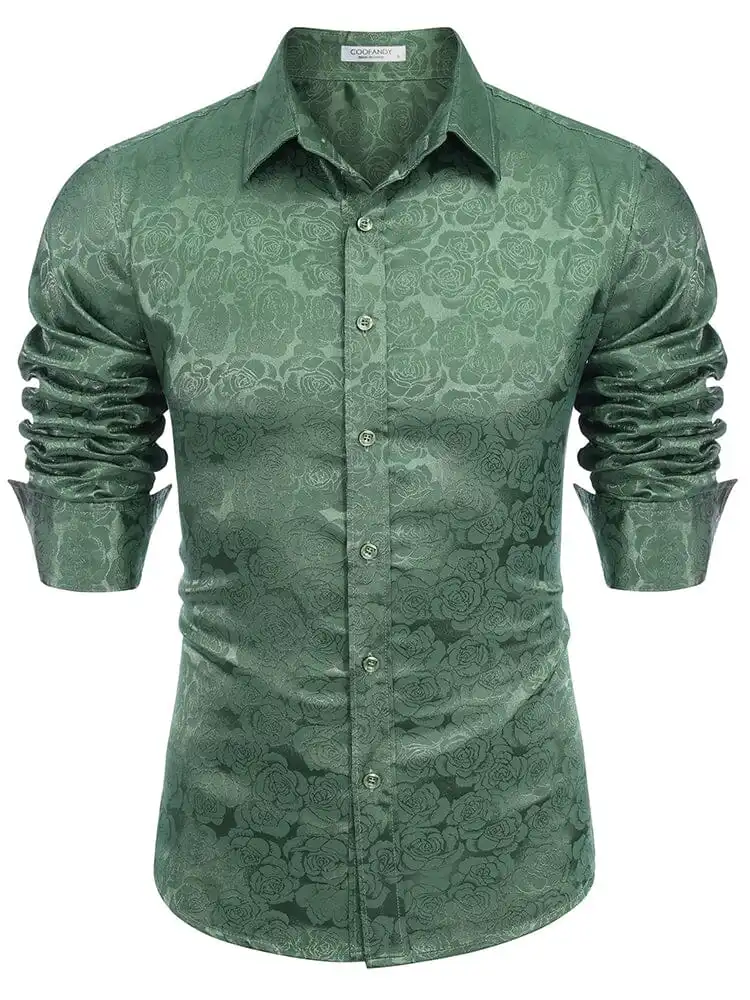 Modern Silk Stain Dress Shirts