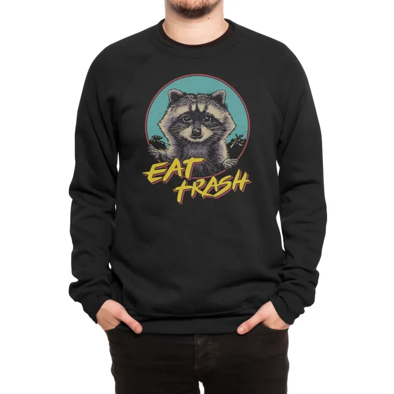 Retro Raccoon Graphic Sweatshirt