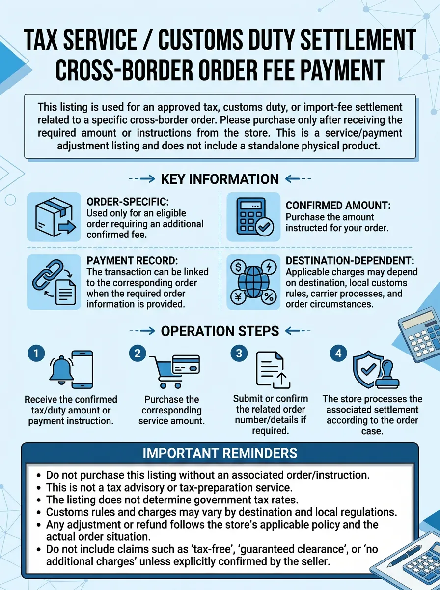 Customs Duty Settlement Service with Cross-Border Customs Duty Tax