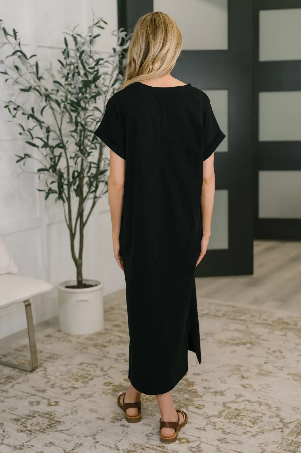 Everyday Short Sleeve Midi Dress