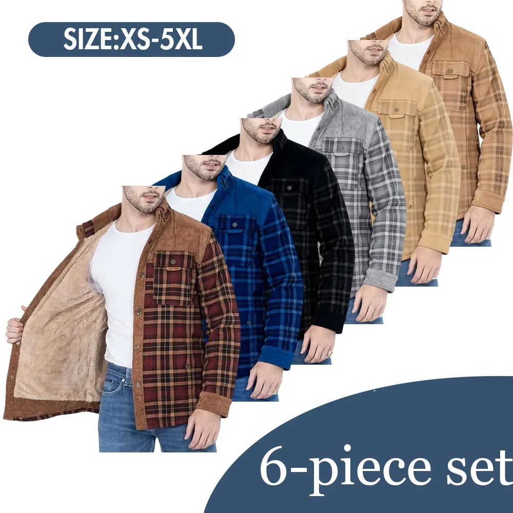 🔥 Men’s Plaid Flannel Autumn and Winter Warm Jacket – Classic Style. Cozy Warmth. 💥 Limited-Time Offer — 50% OFF This Week Only!